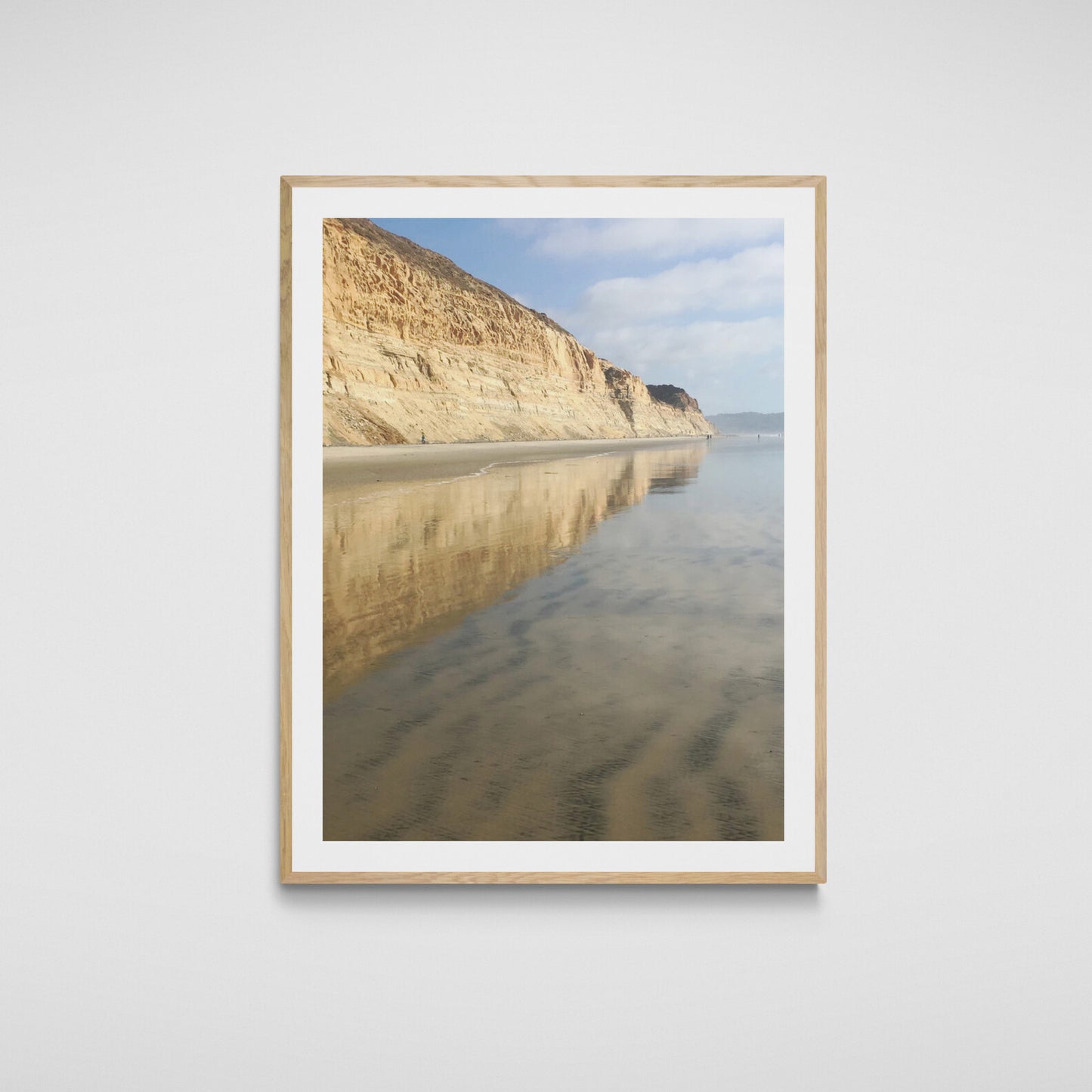 Reflections Print, La Jolla Cliffs, Original Archival Photography